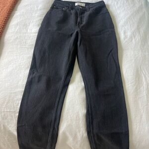 Abercrombie Black Straight Leg Jeans